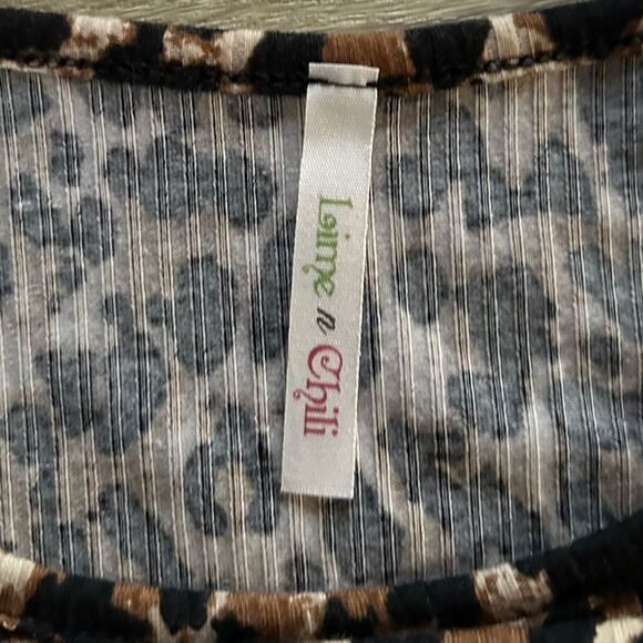 NWOT … LIME N CHILI “Size: S”Leopard Print Blouse - Picture 3 of 4